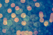 Abstract bokeh blue background.