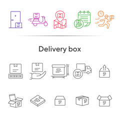 Poster - Delivery box icons