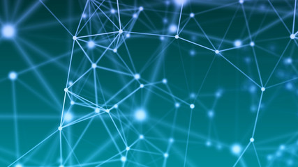 Abstract graphic design. Network connection background. 3d rendering.