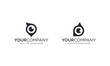 Simple and creative owl eye logo design vector	