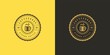 © provectors - Coffee or tea shop logo template vector illustration with bean silhouette good for cafe badge design and menu decoration