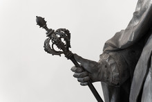 Classical Statue With Hand Holding A Scepter