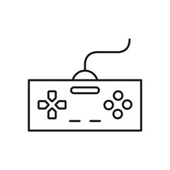 Canvas Print - video game control handle icon