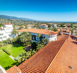 Santa Barbara cityscape seen from above