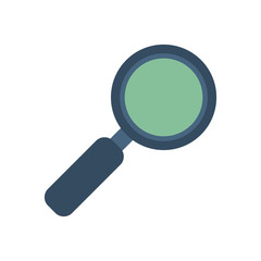 Wall Mural - search magnifying glass isolated icon