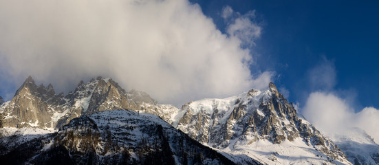 Wall Mural - Alps panoramic view