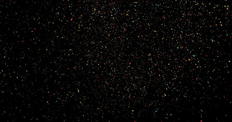 Canvas Print - Fireworks explosion spark on a black background