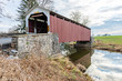 Erb's Mill Covered Bridge Spanning Hammer Creek in Lancaster County, Pennsylvania