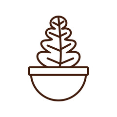 Poster - houseplant in ceramic pot icon