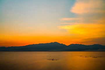 Sticker - Kwan Phayao lake in the evening