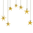 Isolated stars hanging vector design