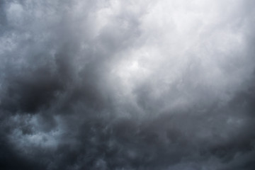 skyscape of clouds on the sky in the rainday