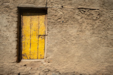 Entrance Door To A House In The Town Of Aksum, Ethiopia