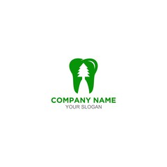 Wall Mural - Pine Dental Logo Design Vector