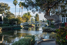 Venice Beach Canals In Los Angeles, California