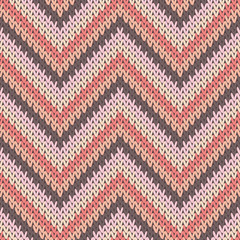 Sticker - Trendy zigzag chevron stripes knitted texture 