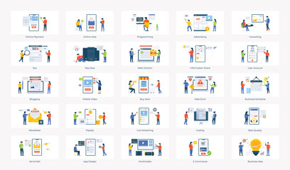 Cloud Computing Vector Illustrations Pack 