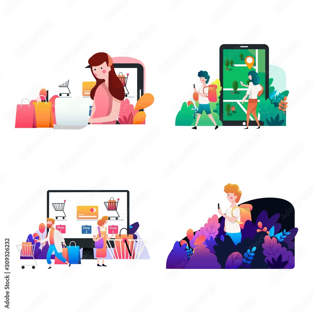 Vector illustration, fill in the calendar table, mark important dates and tasks, team thinking and brainstorming, analytics of information about the company - vector - obrazy, fototapety, plakaty 