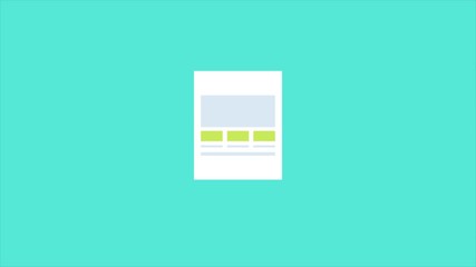 Canvas Print - responsive design, web development concept. 2d animation, video clip.