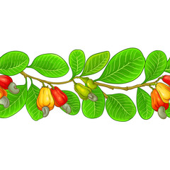 Sticker - cashew vector pattern