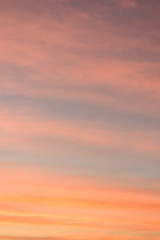 Wall Mural - colorful cloud above twilight sky