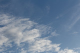 Fototapeta Niebo - Himmel. Blauer Himmel, hellblau mit weißen Wolken