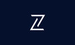 Minimalist line art letter Z logo. This logo icon incorporate with letter two shape in the creative way.