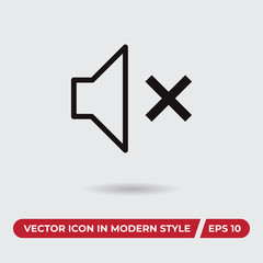 Volume vector icon, simple sign for web site and mobile app.