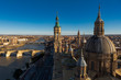 Zaragoza,Spain,1,2015; Basilica of Our Lady of Pilar is the most representative building in Zaragoza, the largest baroque temple in Spain