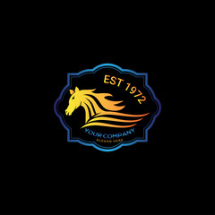 Sticker - Horse Brand, horse logo template design