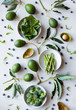 © Nadine Greeff/Stocksy - Arrangement of avocados and fresh produce