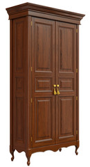 Wall Mural - beautiful classic locker. isolated on white.