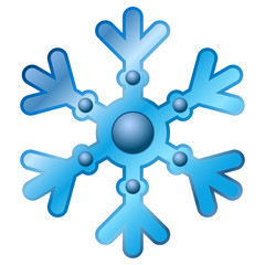 Sticker - Blue snowflake icon