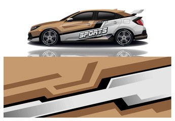 car decal wrap design vector