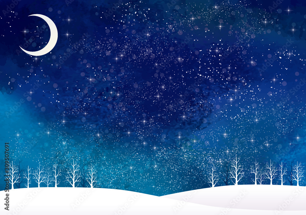 Fototapeta 冬の景色 水彩 冬 景色 木 木々 雪 丘 雪山 林 森 星 夜空 キラキラ 月 Las Fototapety Ecowall24 Pl Fototapeta 冬の景色 水彩 冬 景色 木 木々 雪 丘 雪山 林 森 星 夜空 キラキラ 月 Las Fototapety Ecowall24 Pl