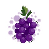 Fototapeta Pokój dzieciecy - cartoon grape fruits design vector collection
