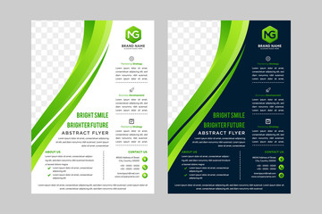 Wall Mural - cover design. brochure, flyer, annual report cover template. modern geometric abstract white and dar