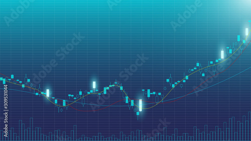Fotografía Trading Chart (stock, commodity market, and foreign exchange)