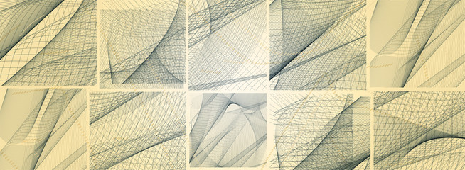 abstract gray ribbon on a white background. vector illustration eps 10.
