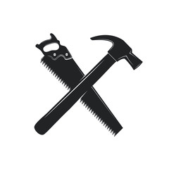 HAMMER AND HAND SAW VECTOR