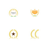 Fototapeta  - Agriculture wheat Logo Template vector icon design