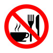 No food and drink allowed symbol icon