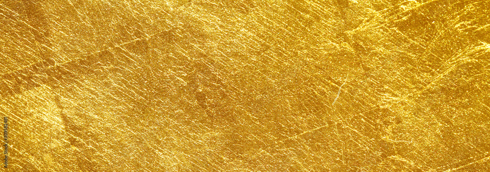gold texture used as background - obrazy, fototapety, plakaty 