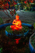 © marbenzu - Beautiful Buddha statue in the night garden, Goa, India