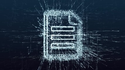 Wall Mural - electronic virtual document. modern ways of signing a contract. concept of digital technologies of d