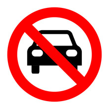 Prohibiting Sign Travel Is Prohibited, No Parking, No Parking Area