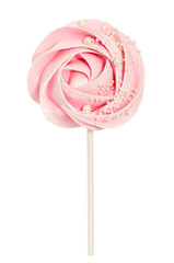 Wall Mural - Rose shaped meringue with decorative sprinkle