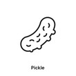 pickle icon vector. cucumber icon vector symbol illustration. Modern simple vector icon for your design. pickle icon vector	