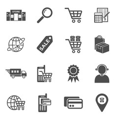 Wall Mural - online shopping icon vector design symbol