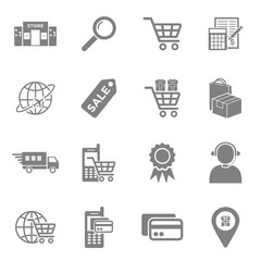 Wall Mural - online shopping icon vector design symbol